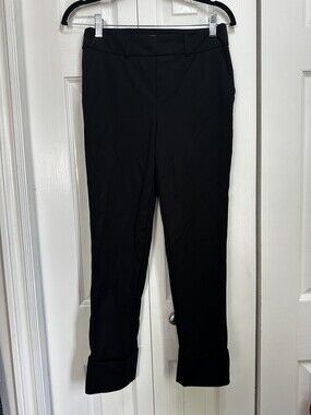 I Love Tyler Madison Black Tailored Trousers with Cuffed Hem #44